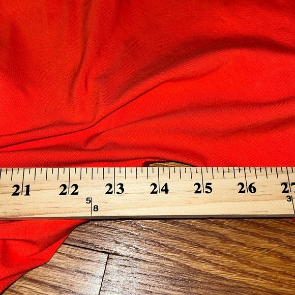 ELOQUII cross front flutter sleeve dress orange women’s plus size 24 midi fall - Picture 6 of 7